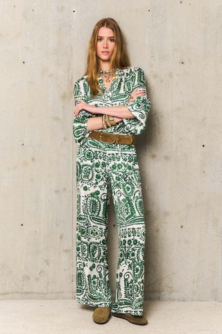 Pantaloni straight Abril - Marrone