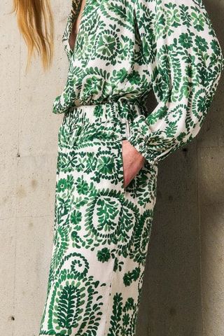 Pantaloni straight Abril - Marrone