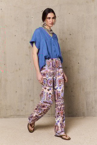 Pantaloni straight Abril - Rosso