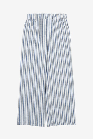 Pantaloni straight in cotone Ida - Blu