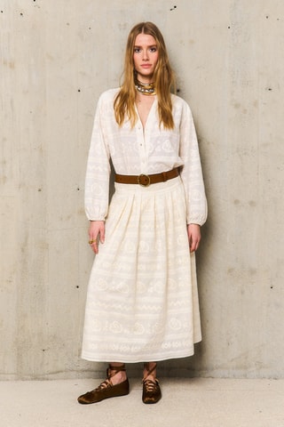 Camicia regular Laure - Beige