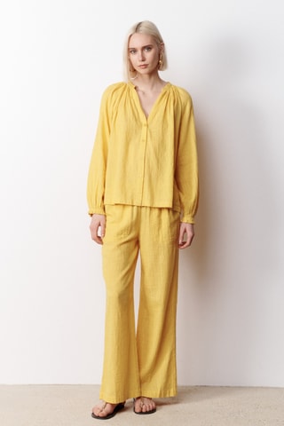 Camicia loose Ophelia - Senape