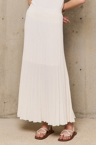 Gonna lunga plissé Enola - Beige