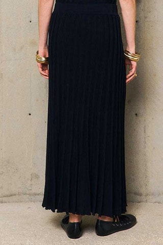Gonna lunga plissé Enola - Nero