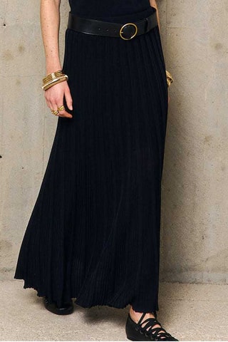 Gonna lunga plissé Enola - Nero