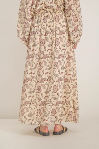 Gonna lunga Touria - Marrone