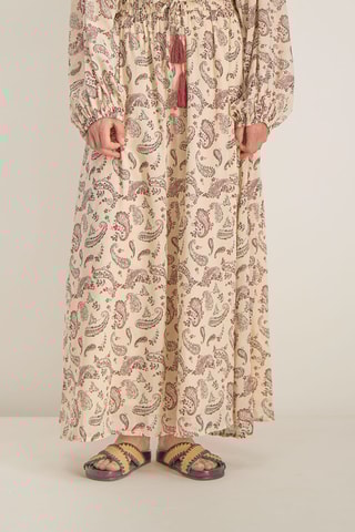 Gonna lunga Touria - Marrone