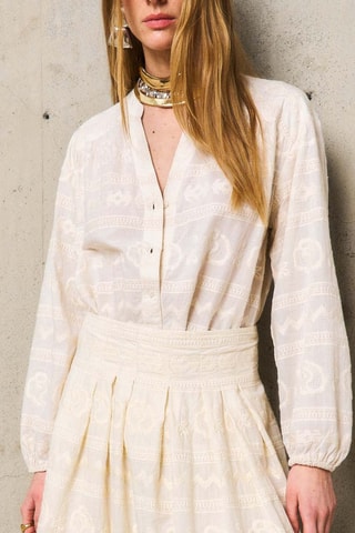 Jupe midi Laure - Beige