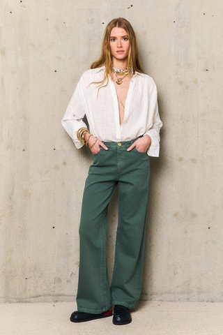 Pantaloni loose Evy - Kaki