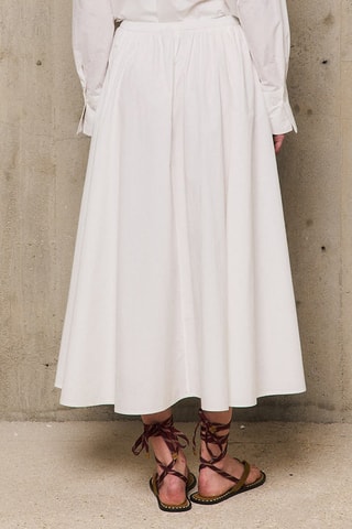 Gonna midi Liliane - Bianco