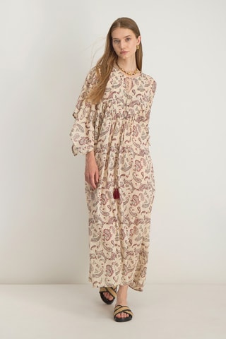 Abito lungo Touria - Marrone