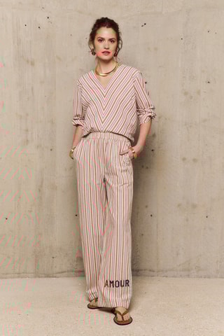 Pantalon droit Victoire - Marron