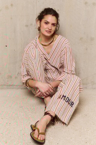 Pantalon droit Victoire - Marron