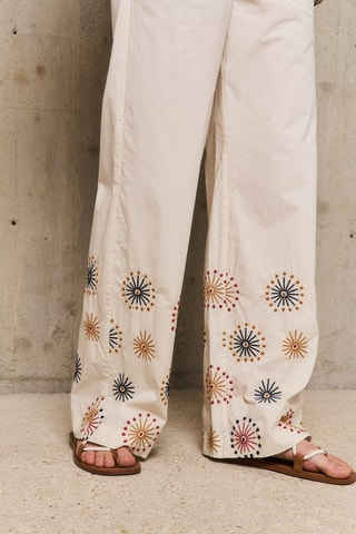 Pantaloni straight Oksanna - Beige