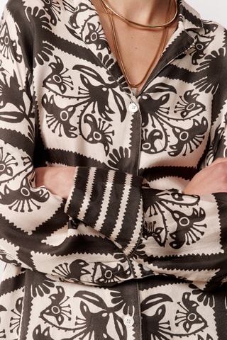 Camicia oversize Gisela - Nero