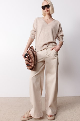 Maglia in lana merino Graziella - Marrone