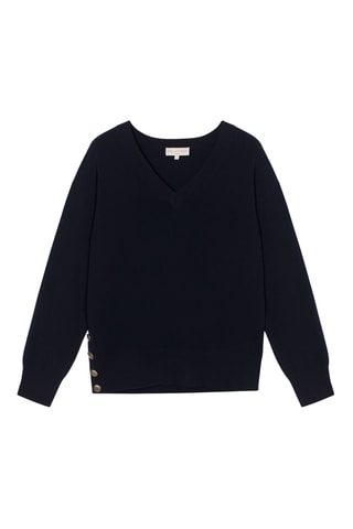 Maglia in lana merino Graziella - Blu