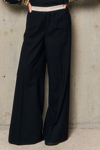 Pantaloni in lana Chlotilde - Nero