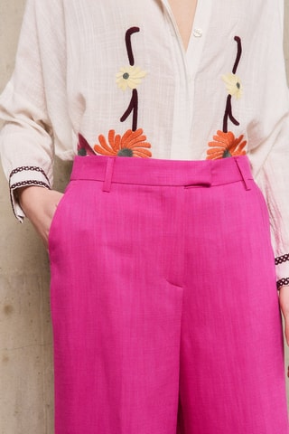 Pantaloni straight Claudia - Rosa
