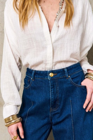 Jeans wide legs Moira - Blu