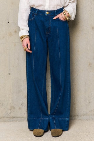 Jeans wide legs Moira - Blu