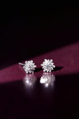 Orecchini Estrella - Oro bianco e diamanti