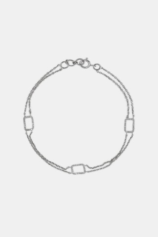 Armband Subtilité - Witgoud en Diamanten