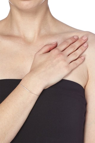 Bracciale Ruissellement  - Oro bianco e diamanti 0,13 kt/26