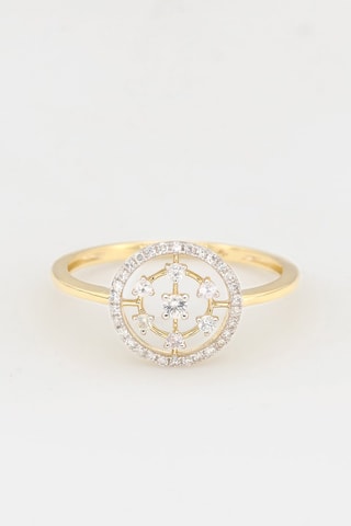 Anello Joeline - Oro giallo, diamanti e zaffiri - Muse