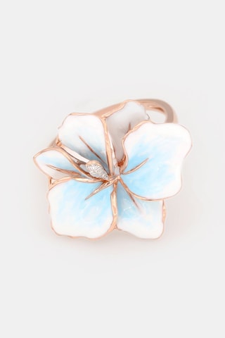 Anello Althaea - Oro rosa e diamanti - Diamanta