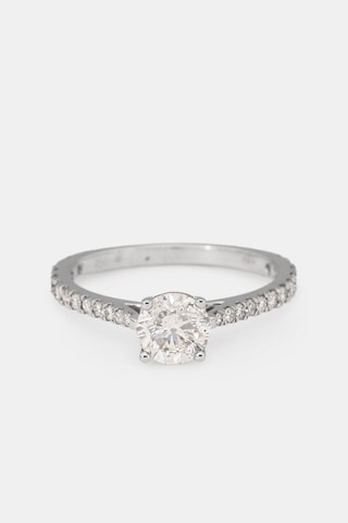 Anello Solitaire Royal 1 Carat - Oro bianco e diamanti 