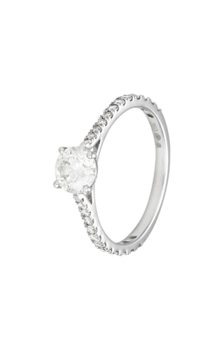 Anello Solitaire Royal 1 Carat - Oro bianco e diamanti 