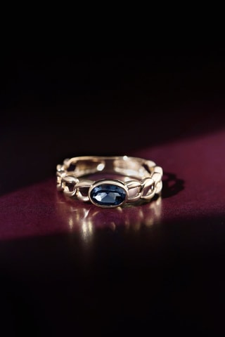 Anello Luminita - Oro giallo e topazio