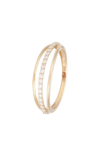 Anello Solara - Oro giallo e diamanti