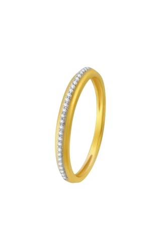 Anello Lourdes - Oro giallo e diamanti