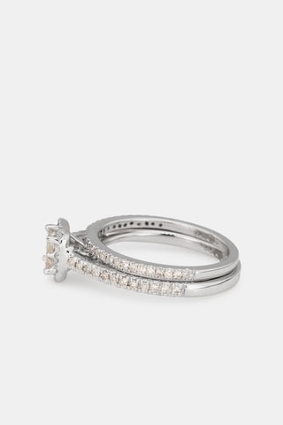 Anello Brillant Duo - Oro bianco e diamanti