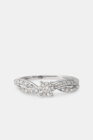 Anello Eclat Joli - Oro bianco e diamanti  