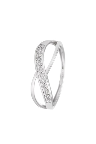 Anello Liée - Oro bianco e diamanti 