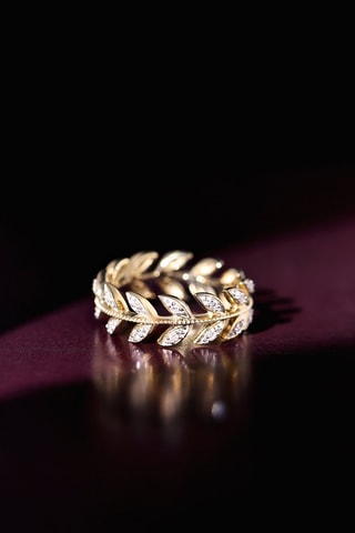 Anello Héritage - Oro giallo e diamanti