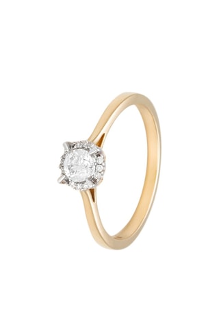 Anello Amoureuse 0,33 - Oro giallo e diamanti 