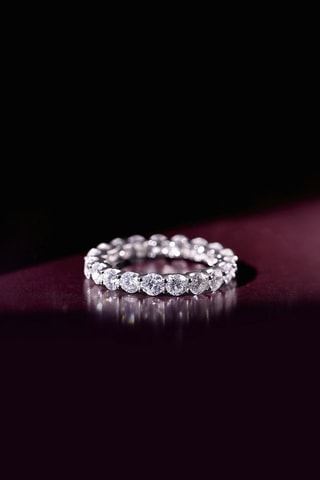 Anello Mon tour complet 2ct - Oro bianco e diamanti 