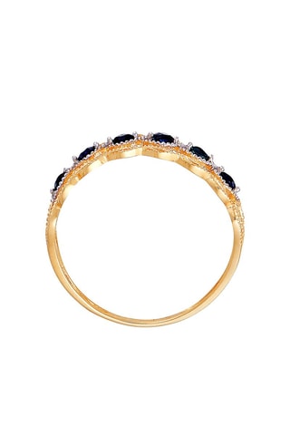 Anello Pianosa - Oro giallo e zaffiri