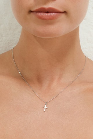 Ciondolo Croix du bonheur  - Oro giallo e diamanti