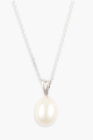 Hanger Luliwa - Witgoud, Diamanten 0,02 Karaat/6 en Cultivéparel