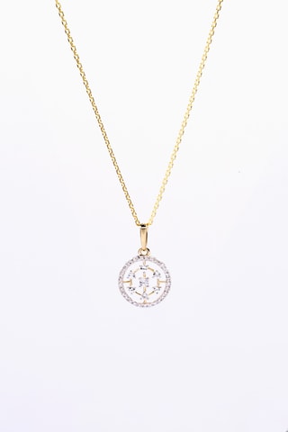 Hanger Cosmeia - Geelgoud, Diamanten en Saffieren