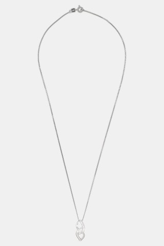 Ciondolo Double Boucles - Oro bianco e diamanti