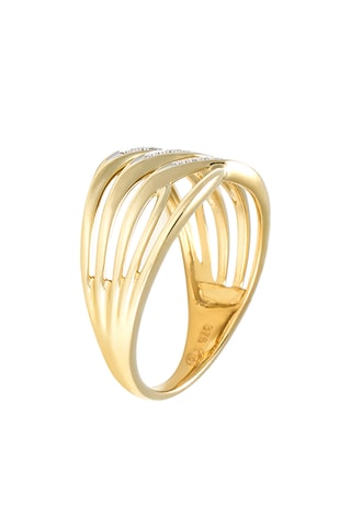 Anello Symi - Oro giallo e diamanti