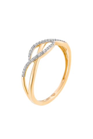 Anello Torsade Infini - Oro giallo e diamanti