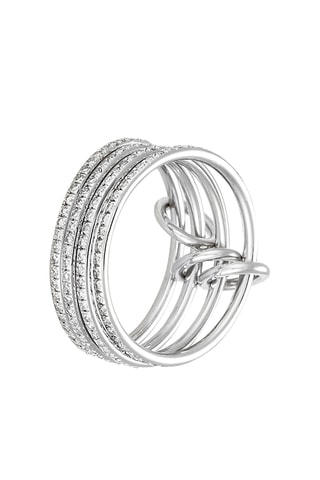 Anello Télesto - Oro bianco e diamanti