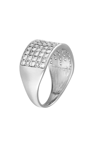 Anello Queenstown - Oro bianco e diamanti